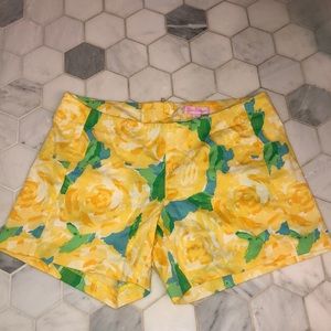 Yellow rose shorts